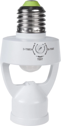 Maclean Energy douille d’ampoule E27 avec capteur crépusculaire et détecteur de mouvement 360°