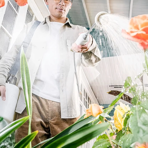 Diffusion fine et uniforme pour des plantes en bonne santé