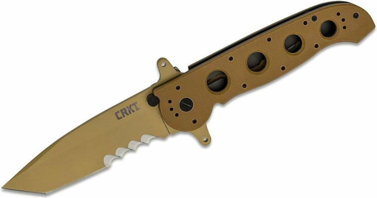 CRKT M16 Special Forces couteau tactique pliant 9,8 cm, brun sable, G10