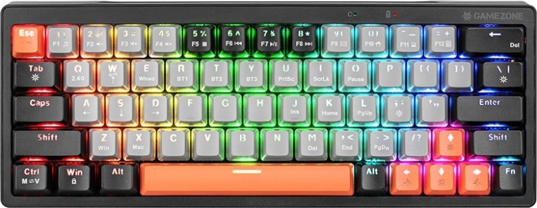 Clavier de jeu mécanique TRACER Gamezone EVO1 Hot Swap 63, RGB, 60%