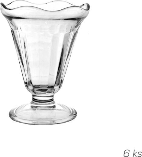 Coupes à glace en verre Chicago 0,25 l (6 pcs)