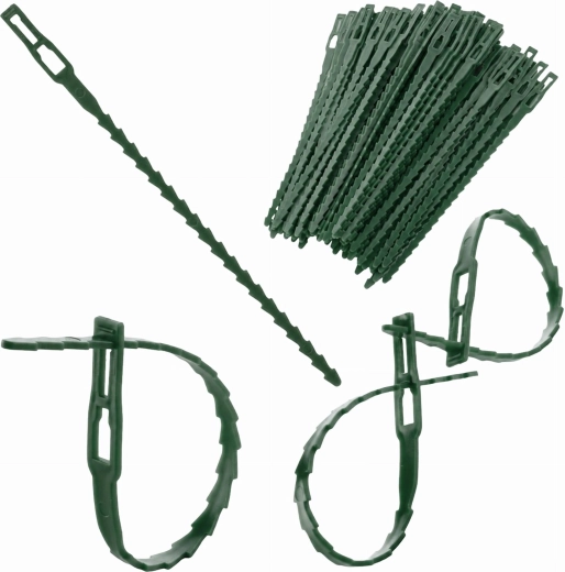 Liens de serrage de jardin pour attacher les plantes 23 cm, 100 pcs