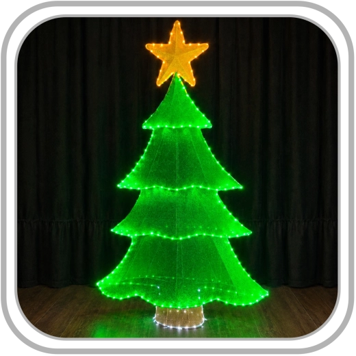 Sapin de Noël LED de 180 cm avec 290 diodes blanc chaud