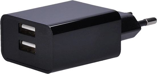 Adaptateur de charge USB Solight avec 2× USB, 3100 mA, noir