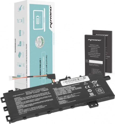 Batterie Movano B21N1818 pour Asus VivoBook 15 A512/R512/X512 (4150 mAh, 32 Wh)