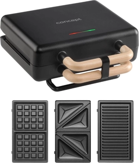 Appareil à croque-monsieur 3 en 1 Concept SV3091 noir