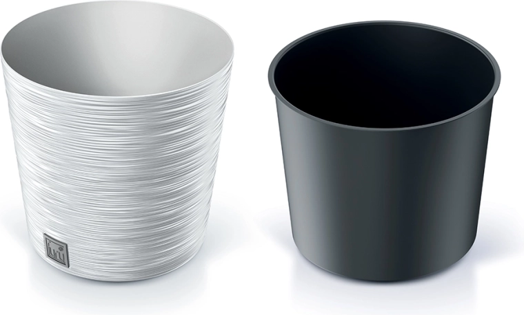 Cache-pot Furu Round 25 cm blanc