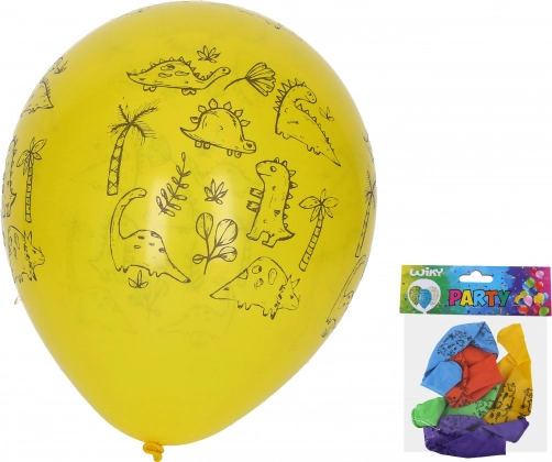 Ballons gonflables 30 cm – lot de 5 pcs, dinosaures