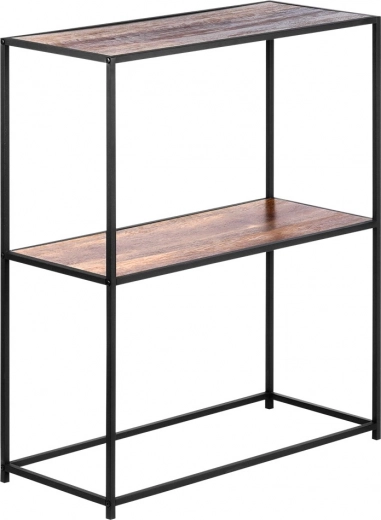 Deux étagères spacieuses aspect bois