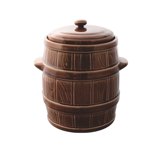 Bocal en céramique hermétique de fermentation 5 L avec joint à eau