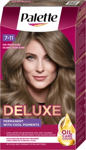 Palette Deluxe 7-11 blond moyen froid 50 ml