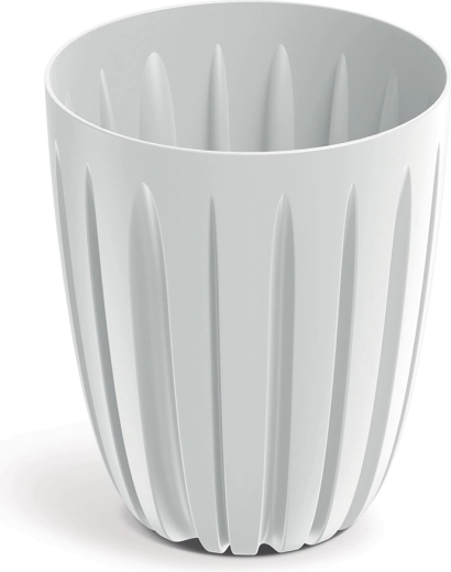 pot de fleurs en plastique blanc WARIO 13,7 cm avec insert