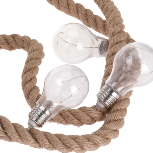 Lumière chaude : 30 LED dans 10 ampoules transparentes