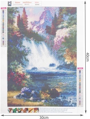 Motif de cascade avec effet 5D scintillant