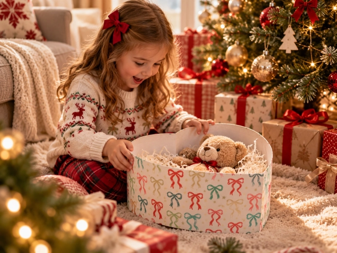 Prête pour les cadeaux de Noël