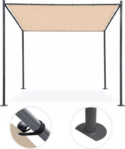 Fixation stable de la toile et possibilité d’ancrage