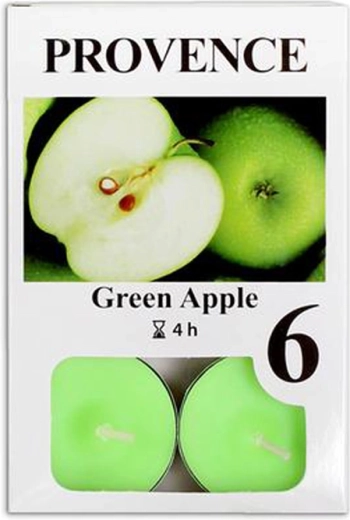 Bougies chauffe-plat parfumées Provence pomme, 6 pièces