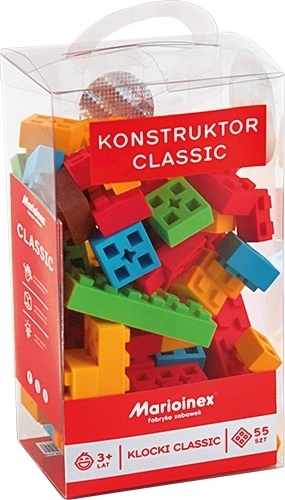 Blocs de construction classiques souples, 55 pièces
