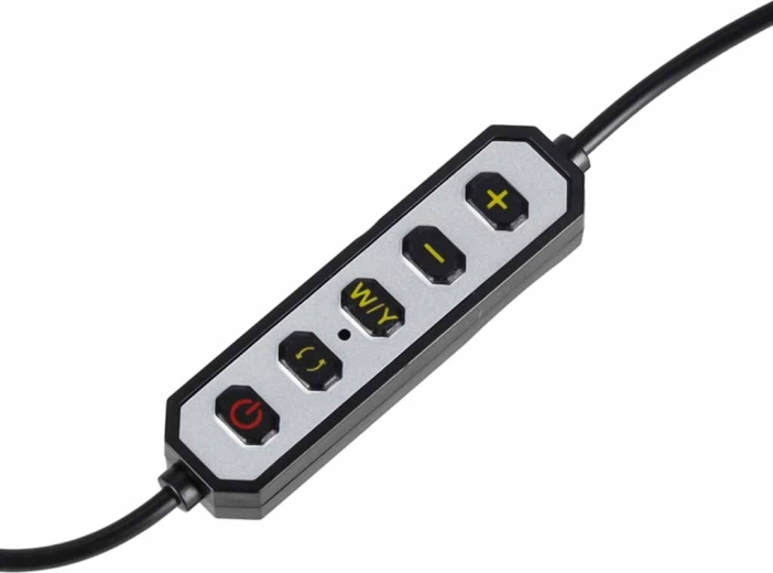 Commande pratique et 10 niveaux de luminosité