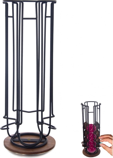 Support métallique rotatif pour capsules de café RADKA 33,5 cm