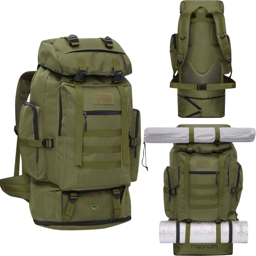 Capacité variable de 100 l avec raccourcissement via le zip inférieur