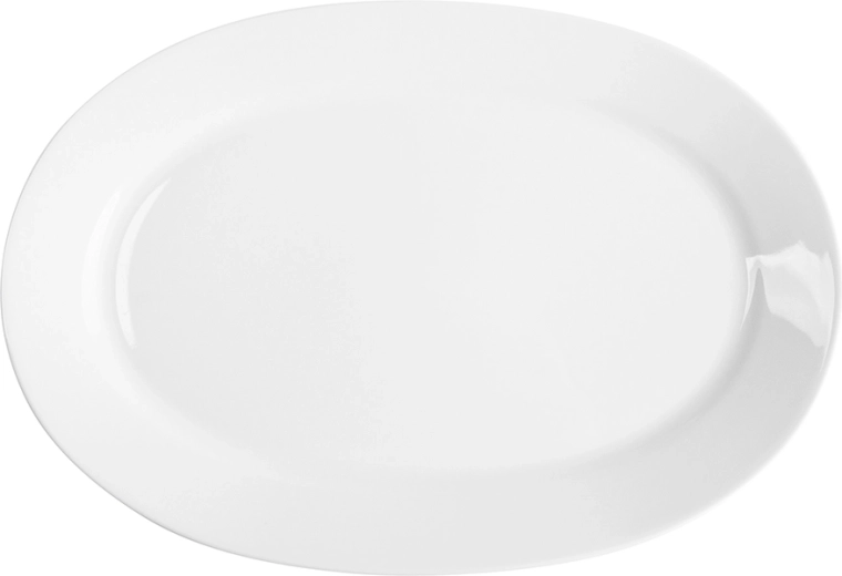 MariaPaula Klasyka plateau de service ovale blanc 33 cm