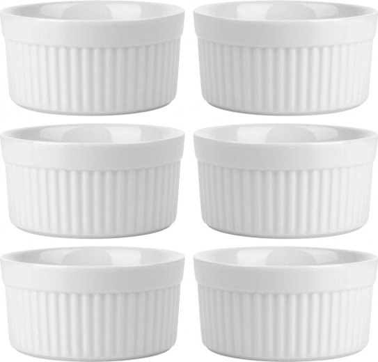 Set stylé de 6 ramequins