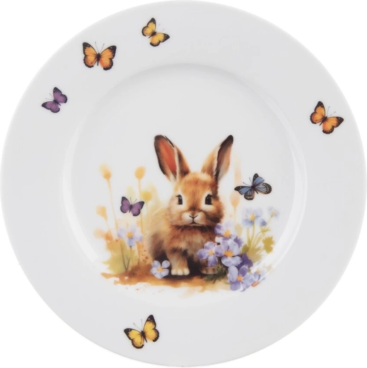 Assiette à dessert Printemps avec lapin 20 cm