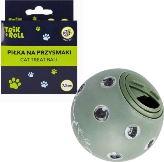 Balle interactive à friandises pour chats