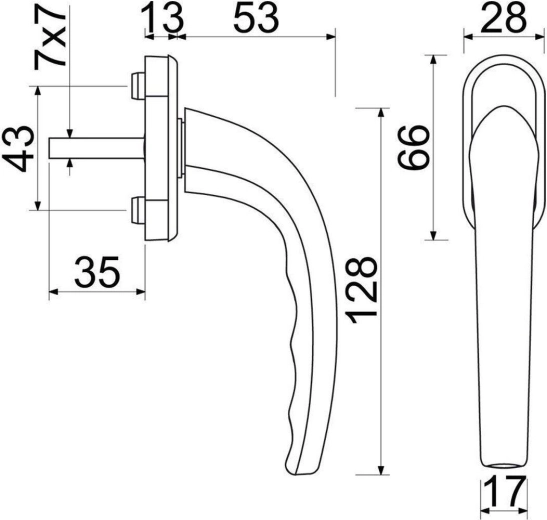 Dimensions précises et crantage tous les 45°