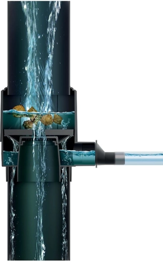 Écoulement fluide de l’eau et séparation efficace des impuretés