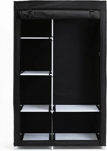Armoire penderie en tissu noire