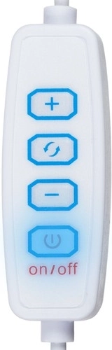 Alimentation USB et commande directement sur le câble