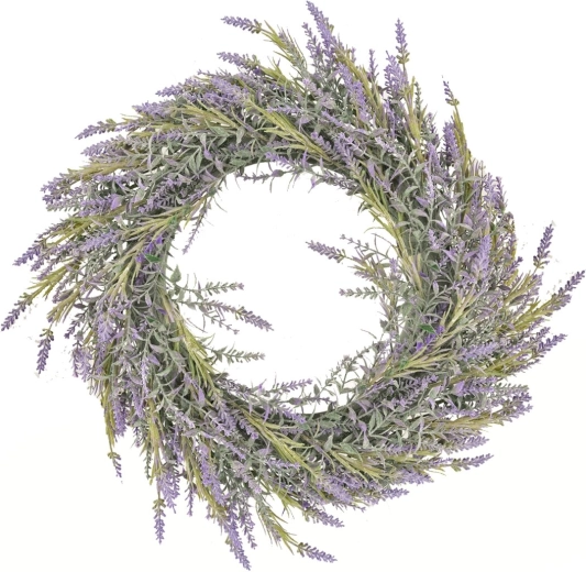 Couronne décorative à la lavande 38 cm