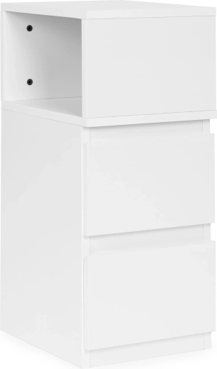 Double tiroirs et compartiment ouvert