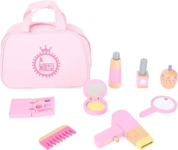 Trousse de maquillage rose pratique