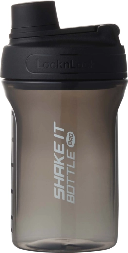 Gourde shaker LOCKnLOCK Shake It Pro 650 ml noire