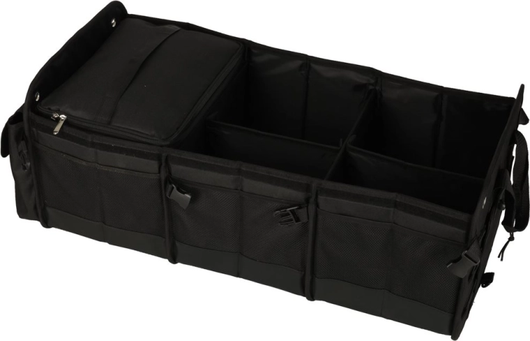 Organiseur pliable de coffre de voiture avec 3 compartiments et sac isotherme XXL