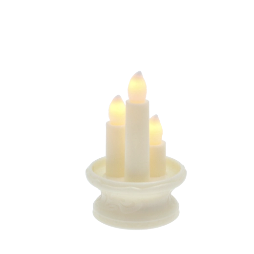 Trois flammes LED pour une ambiance marquée
