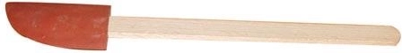 Spatule en caoutchouc avec manche en bois 41 cm rouge