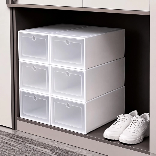 Organiseur modulaire fermé pour chaussures avec clapet (12 pièces)