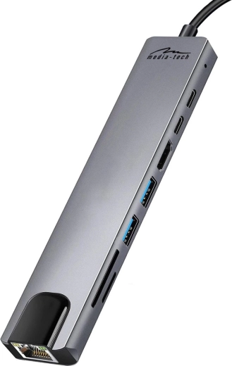 Huit ports dans un boîtier compact en aluminium