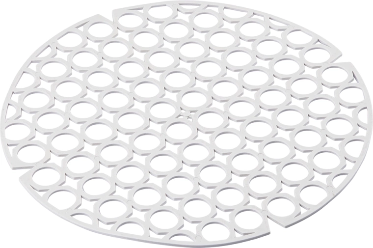 Grille ronde flexible pour évier – Blanche