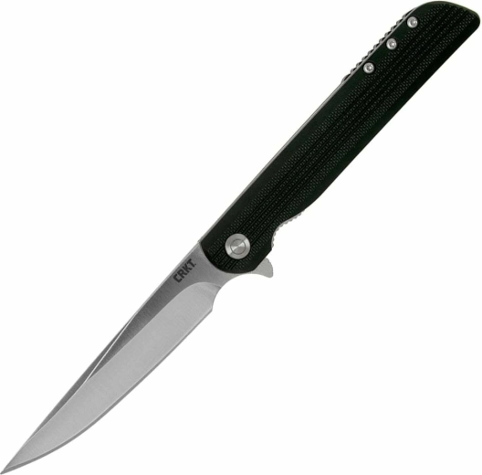 Couteau pliant à ouverture assistée CRKT LCK+ Large Black 9,2 cm, noir, FRN