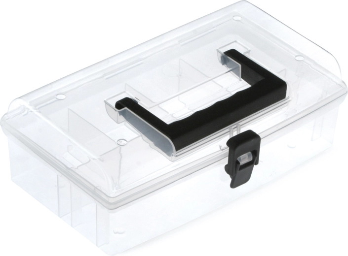 Organisateur en plastique avec poignée 245 × 135 × 85 mm transparent