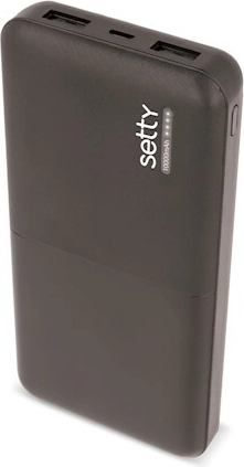 Batterie externe Setty 10000 mAh noire