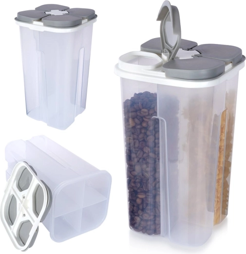 Quatre compartiments avec dosage indépendant