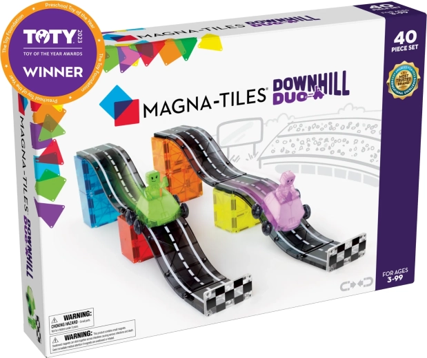 Magna-Tiles – jeu de construction magnétique Downhill Duo (40 pièces)