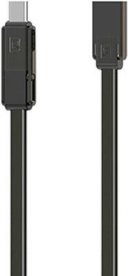 Remax RC-070TH câble de données 3‑en‑1, USB‑C / Micro‑USB / Lightning, 1 m, noir