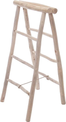 Échelle décorative en bois de teck 50 × 50 × 100 cm